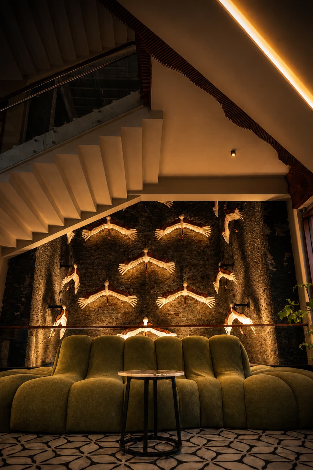 The rooms lobby