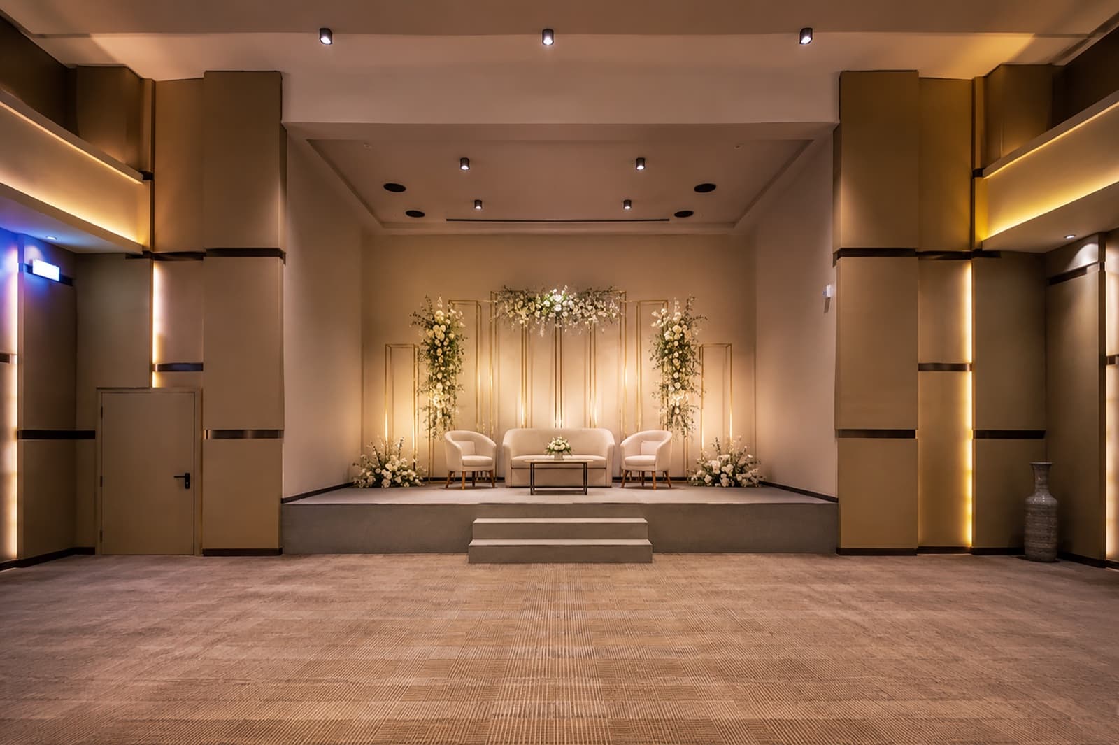 The banquet hall at Grand Unicorn Club, Islamabad