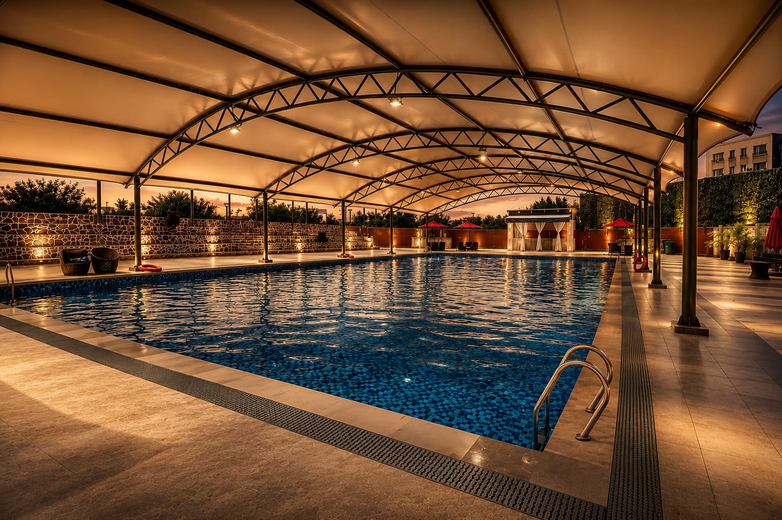 The swimming pool at Grand Unicorn Club